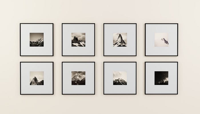 Photo space on the wall