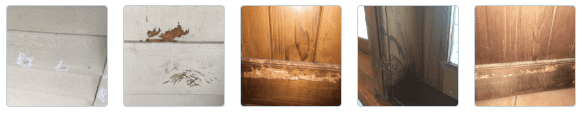 Photos explaining the handyman work 