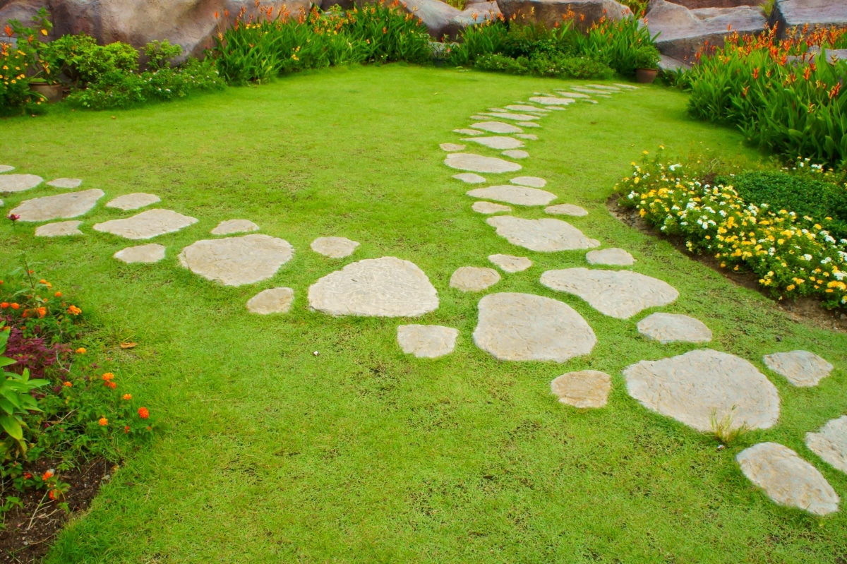 winding stone pathway