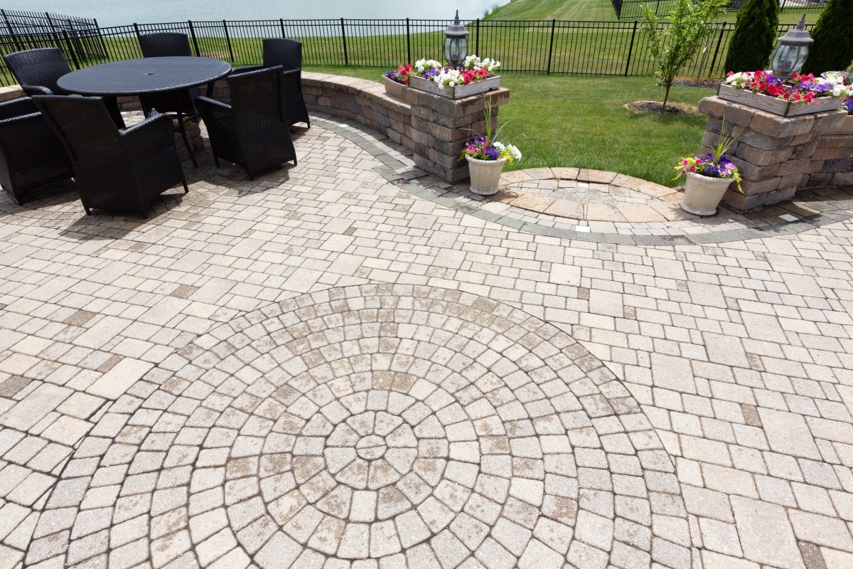 decorative patio paving