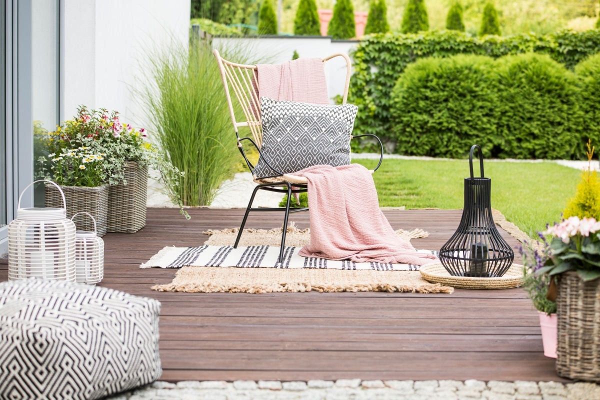 cosy outdoor patio rug
