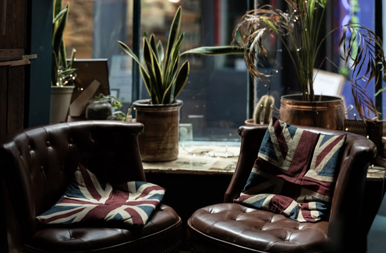 Two leather chairs