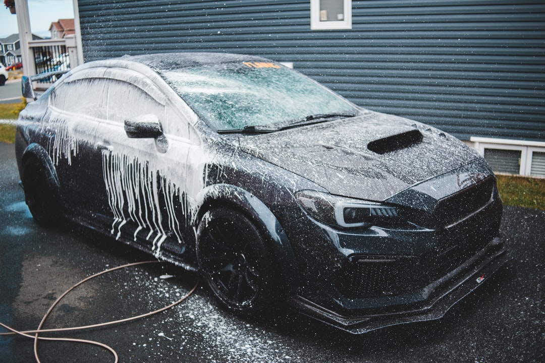 Soap on a car