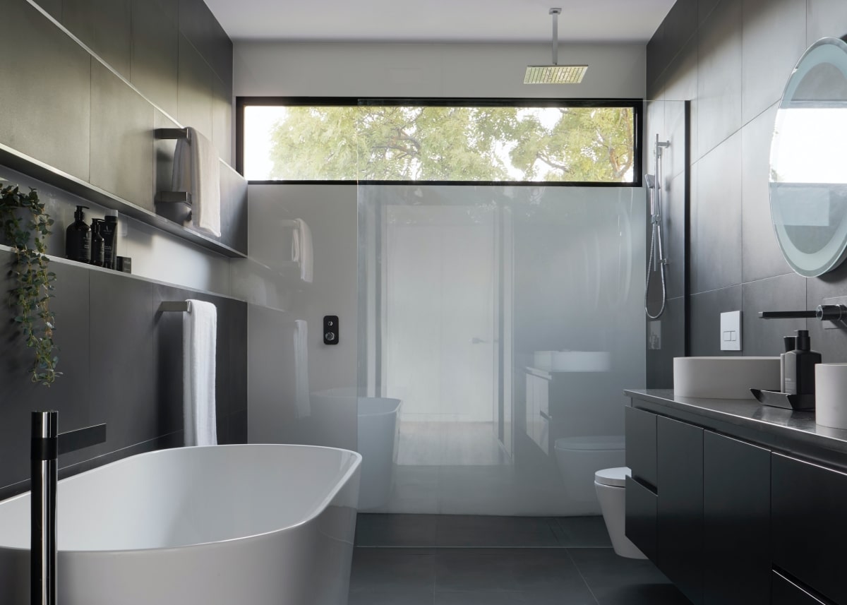 modern slit bathroom window 