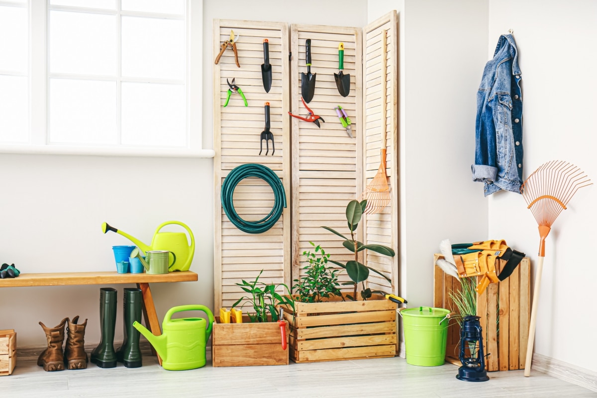 organised gardening corner