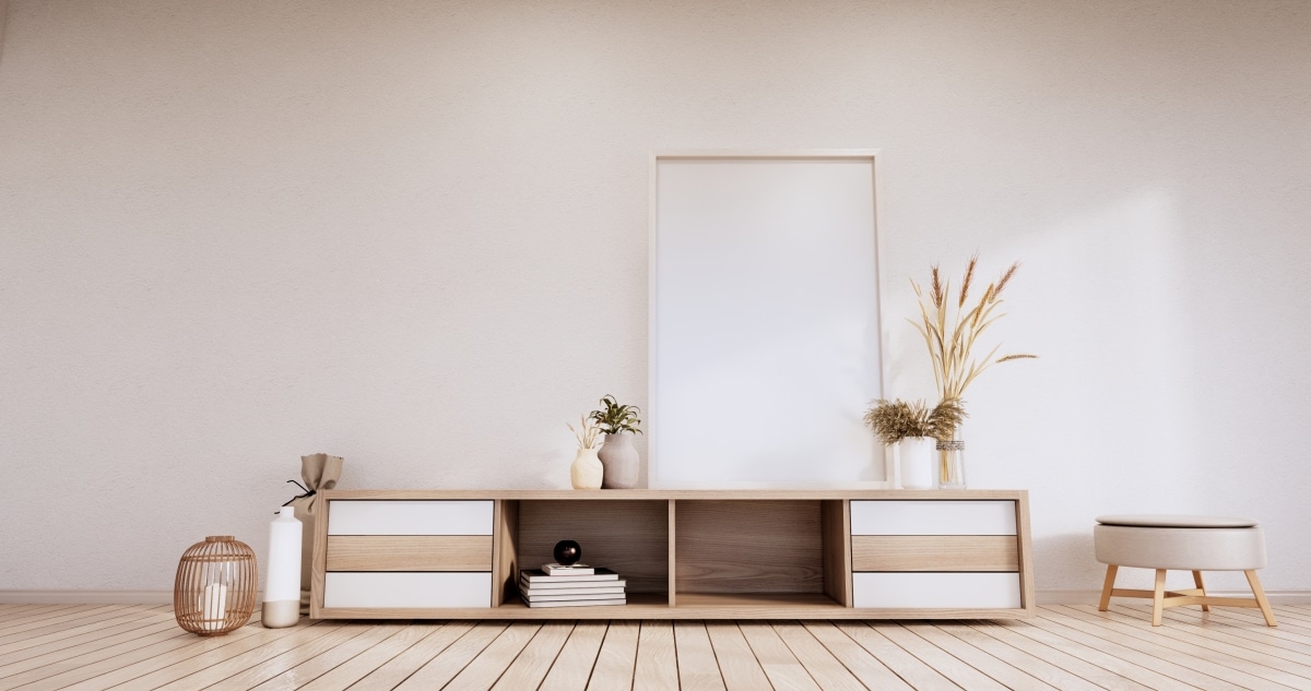 minimalist boho interior styling
