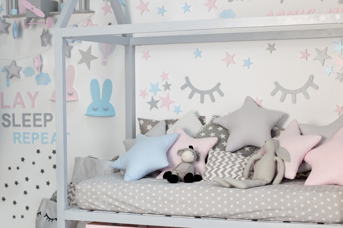 cute stick-on kids wall art