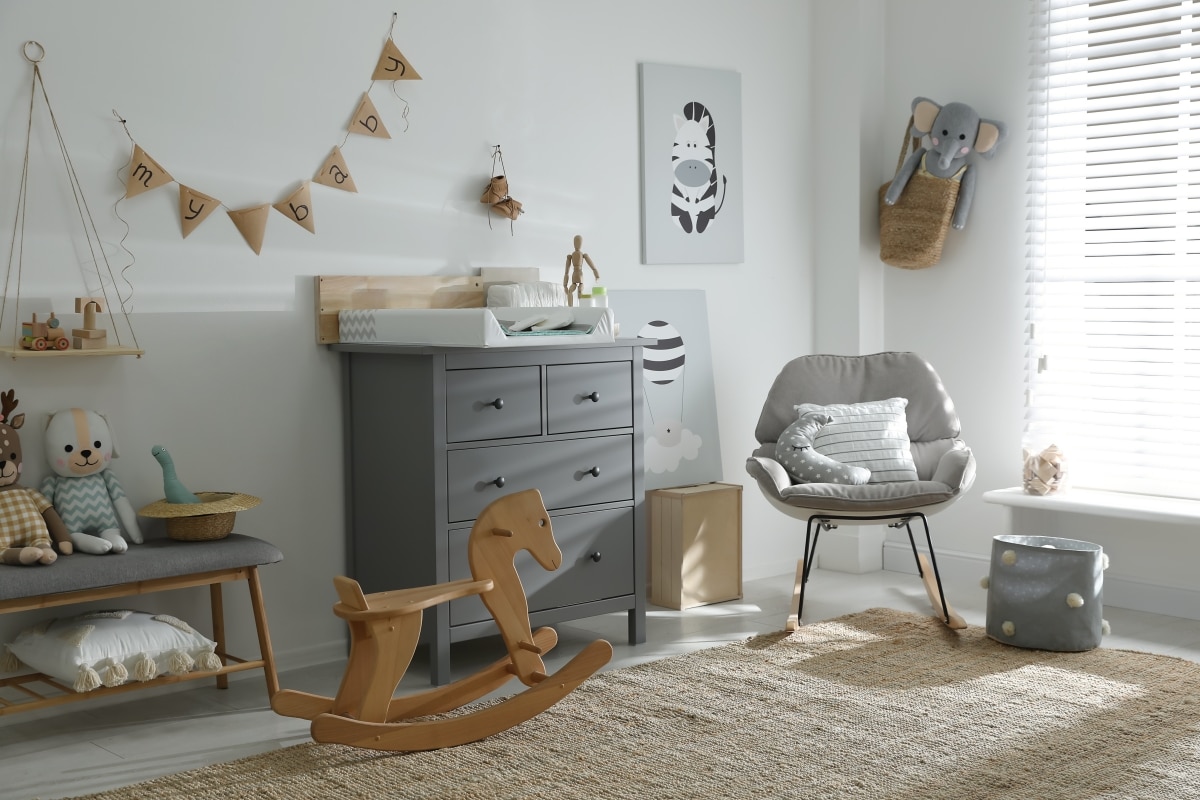 rocking chair in kids bedroom