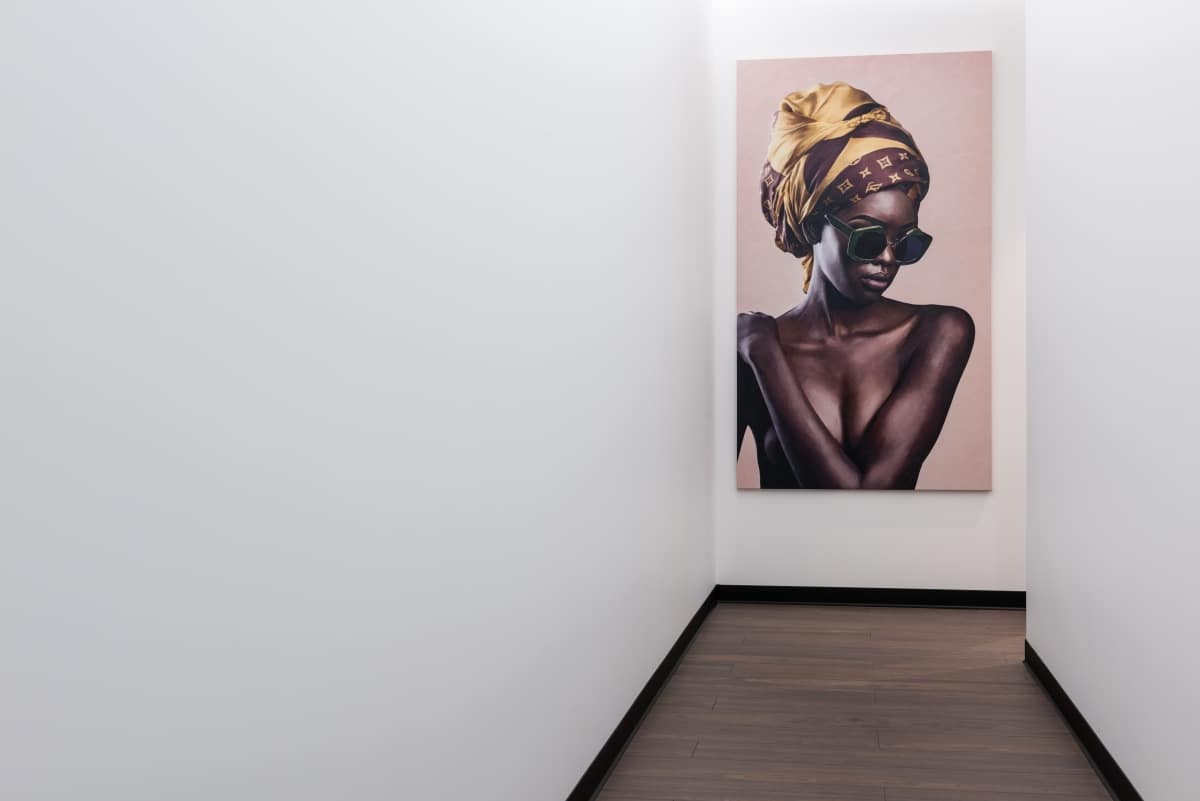 amazing artwork at the end of the hallway