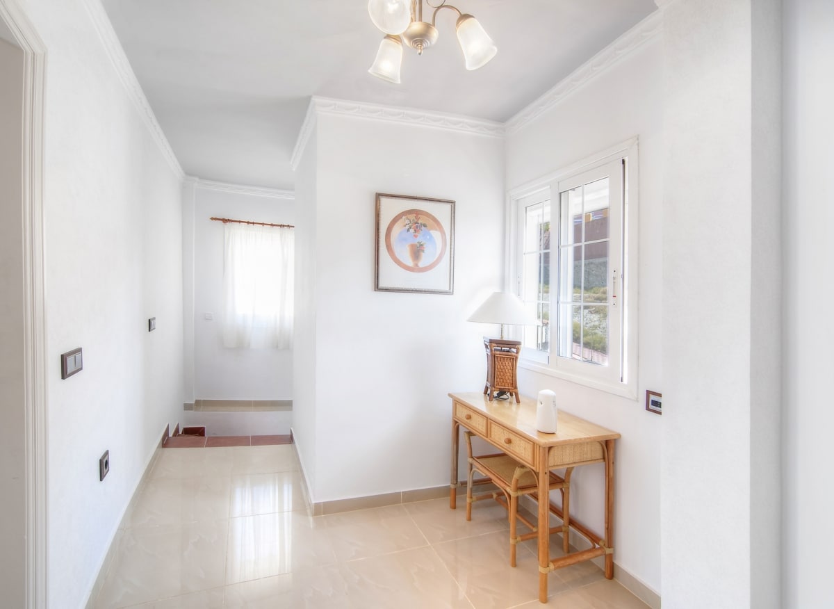 desk nook by hallway