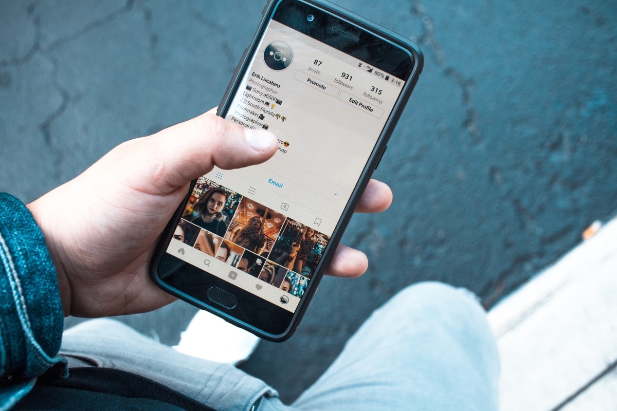 a nano influencer's Instagram profile
