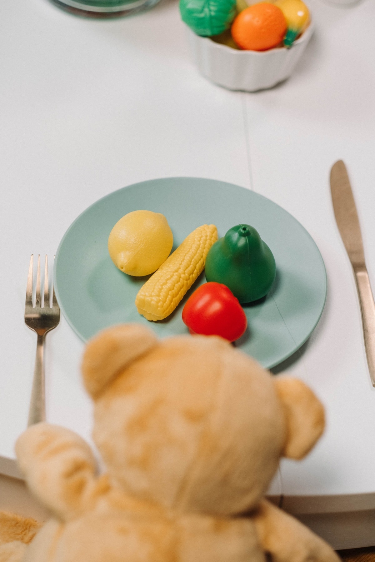 Faux vegetables for your kids to play with in the garden