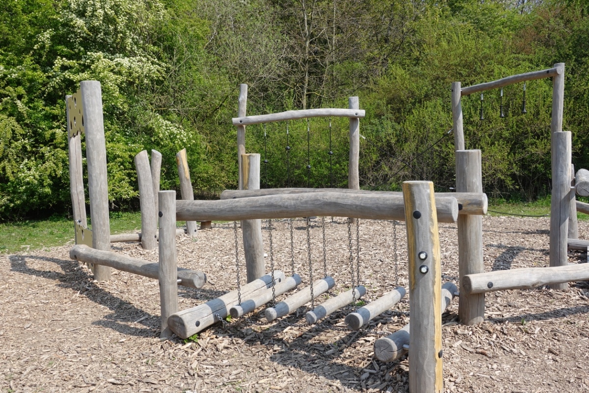 Log tunnel and playground