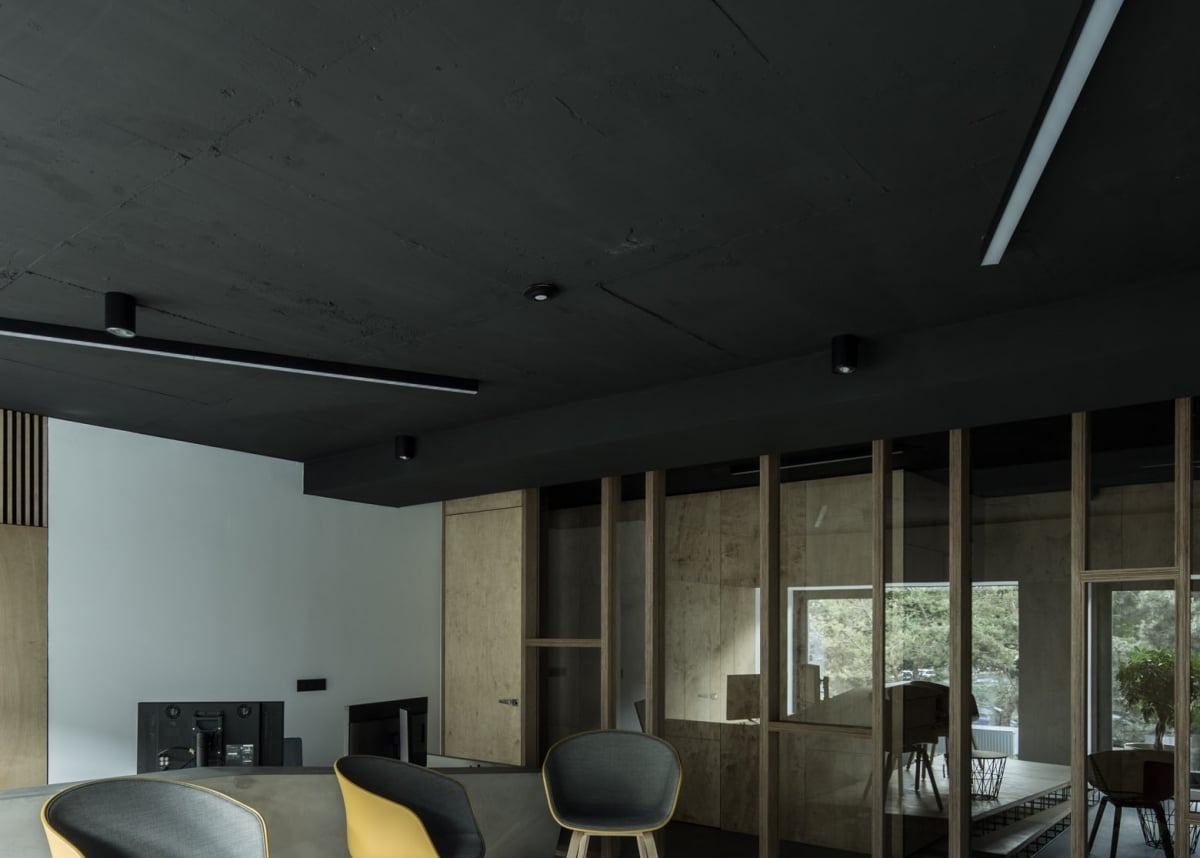 dark ceiling interior
