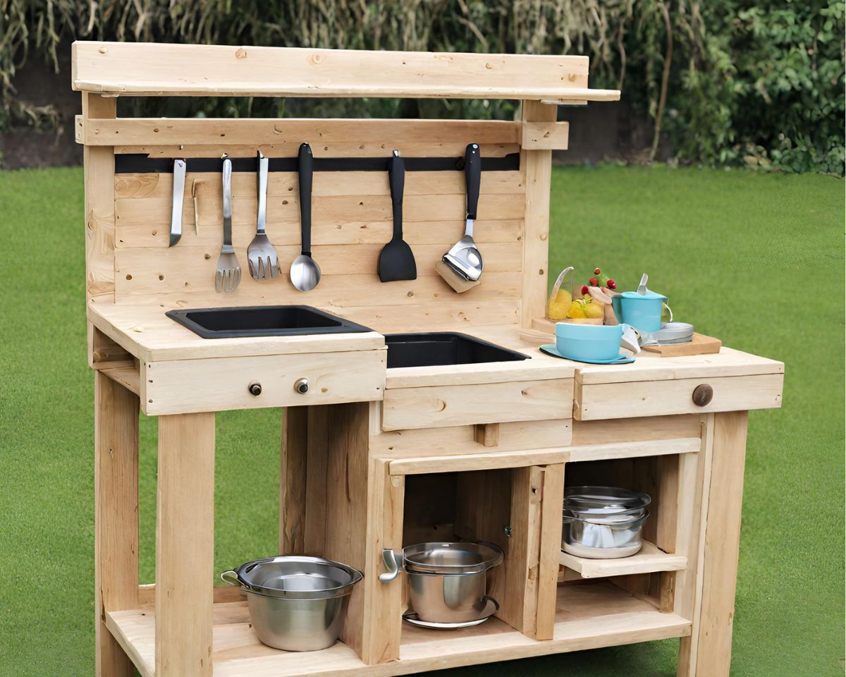 timber mud kitchen