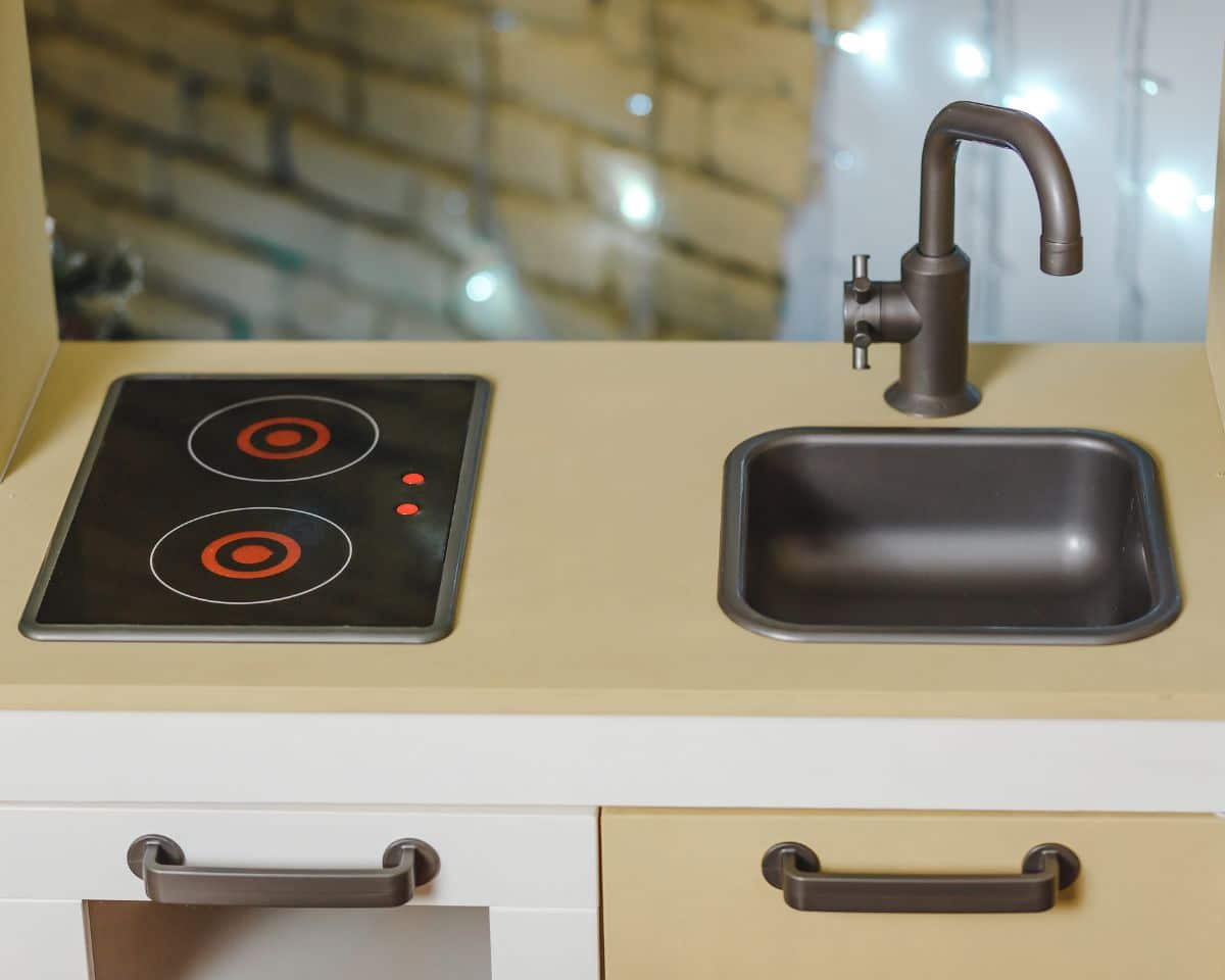 electric stove toy set